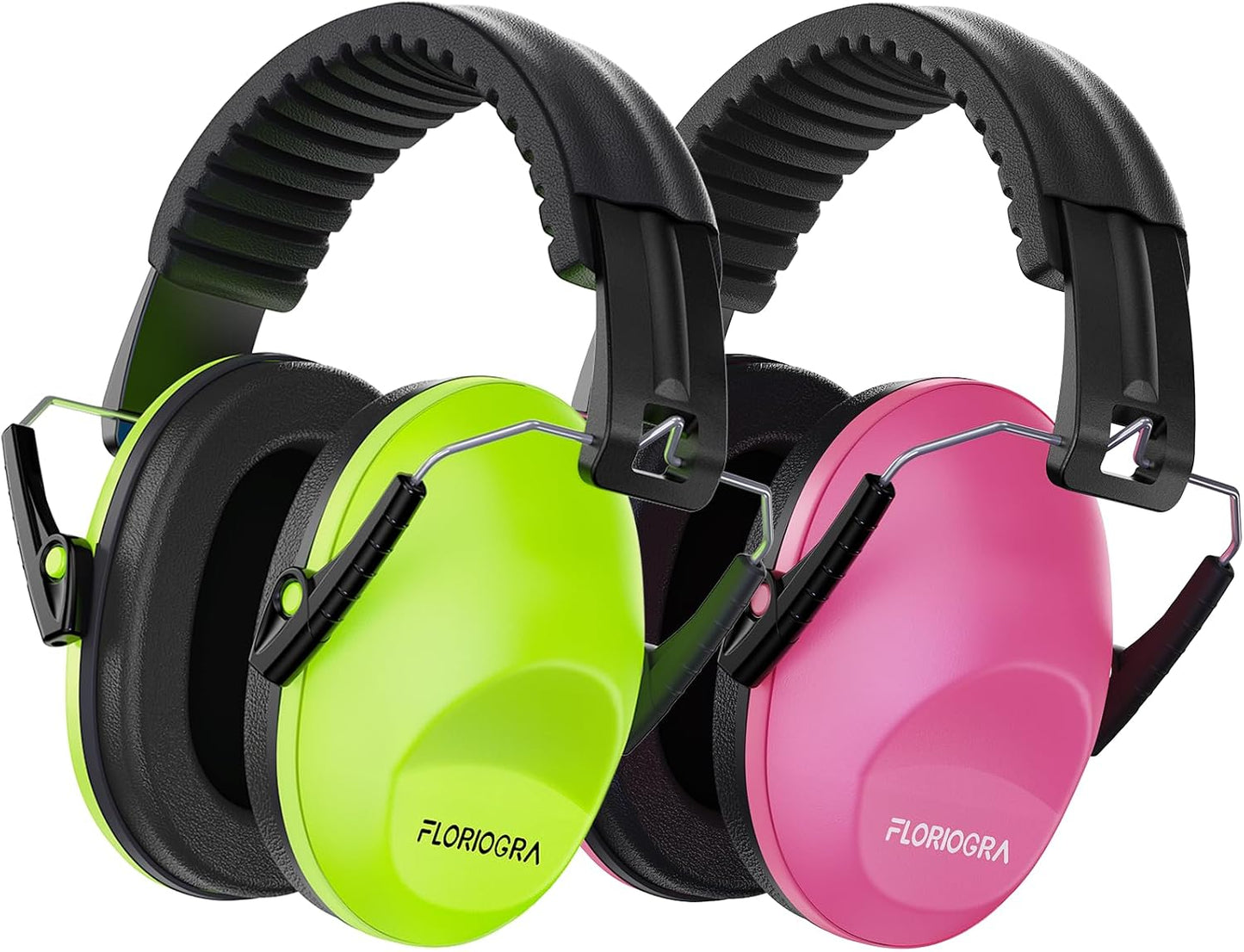 Floriogra 2 Pack Noise Canceling Headphones for Kids, Kids Ear Protection Earmuffs for Autism, Toddler, Children, Noise Cancelling Sound Proof Earmuffs/Headphones for Concerts, Air Shows, Fireworks