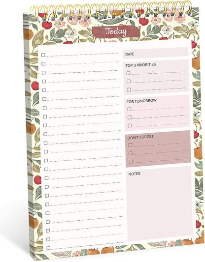 Taja To Do List Notepad - To Do List Notebook for Work with 52 Sheets, 9.8" x 6.5", Undated Daily Planner Perfect for Daily Tasks and Goal Setting, Notepad Suitable for Office, Home & School - Violet Dream