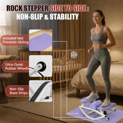 Rock Stepper Side to Side, 300 LBS Capacity, Side Stepper Exercise at Home