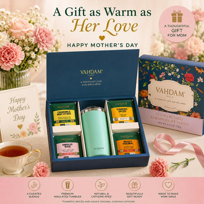 VAHDAM, Assorted Black Tea Loose Leaf Tea Gift Set (10 Flavors) Gift Ideas for Women & Men | Directly Sourced From Assam and Darjeeling | Resealable Ziplock Pouch