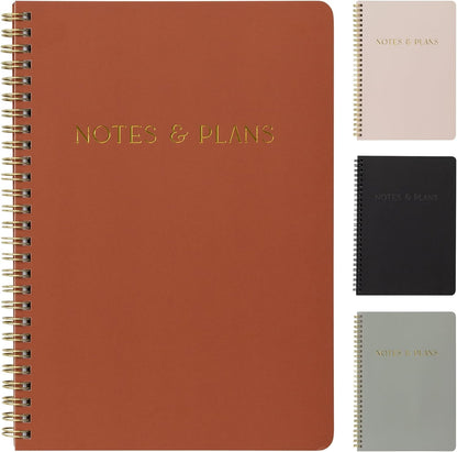 Beautiful Daily Planner And Notebook With Hourly Schedule - Aesthetic Spiral To do List Notepad to Easily Organize Your Tasks And Appointments - Stylish Book And School Or Office Supplies For Women