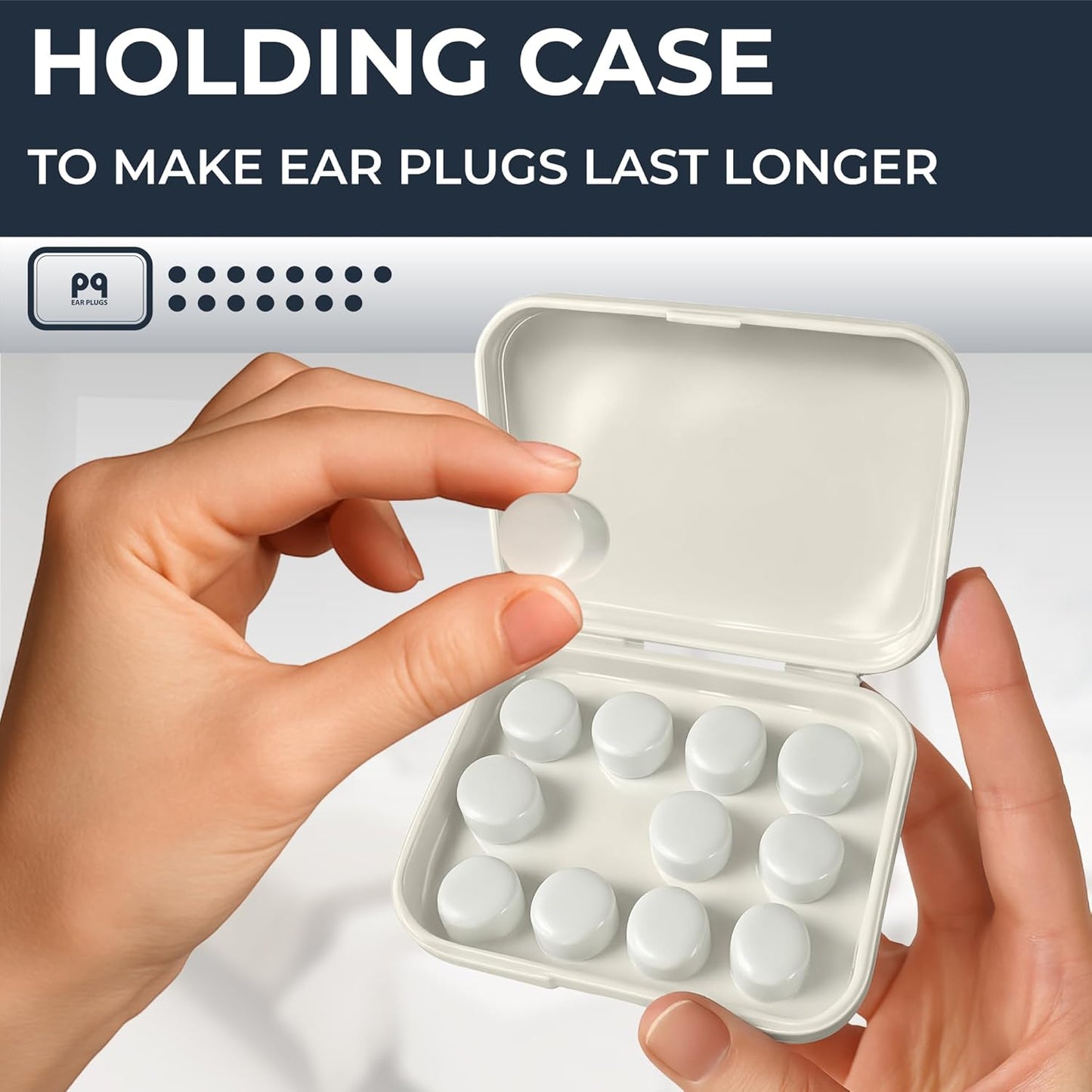 Peace&Quiet | PQ Wax Ear Plugs for Sleeping, Swimming - Soft Noise Cancelling Silicone Gel Wax Earplugs for Sleep and Swimmers, Sound Blocking Level of 32 Db, Color: Blue