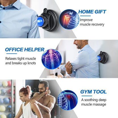 Mountable Massage Ball, 3 in 1 Muscle Recovery Massager, for Pain Relief, Myofascial Release, Knots, and Deep Tissue, Trigger Point Massage Therapy, Ideal Gifts for Loved Ones