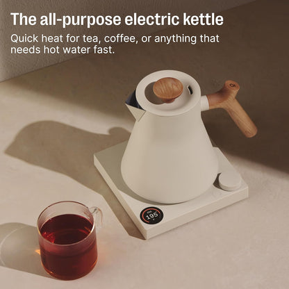 Fellow Corvo EKG Pro Small Electric Tea Kettle for Coffee, 0.9 Liter