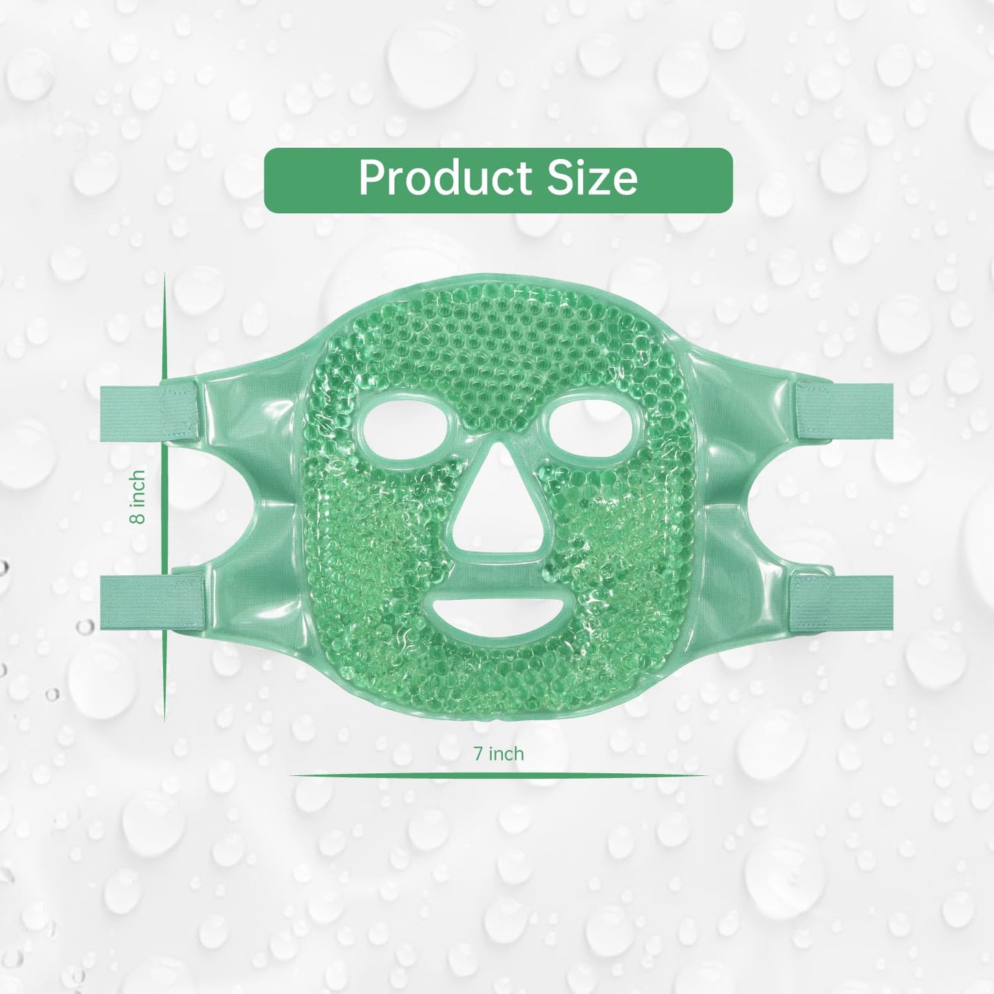 ZNÖCUETÖD Cold Face Eye Mask Ice Pack Reduce Facial Puff, Dark Circles, Hot Cold Compress Pack, Face SPA Gift for Woman Sleeping, Pressure, Headaches, Skin Care, Post Laser Cosmetic Care, Reversible