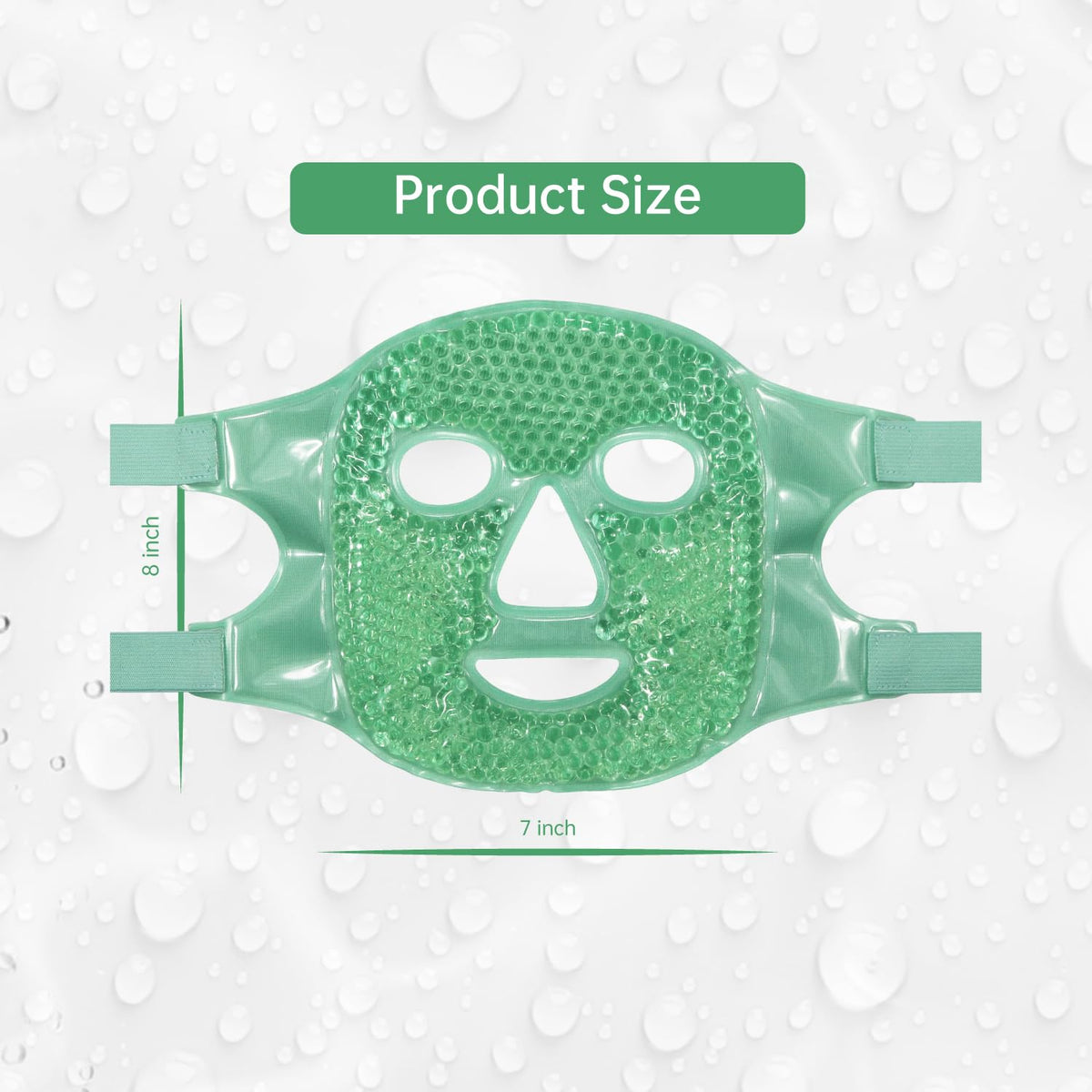 ZNÖCUETÖD Cold Face Ice Mask Facial Ice Pack, Hot Cold Compress for Face