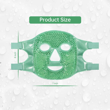 ZNÖCUETÖD Cold Face Ice Mask Facial Ice Pack, Hot Cold Compress for Face