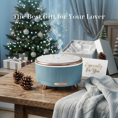 20-Hour Long-Lasting Aromatherapy, 500ML Large Essential Oil Diffuser: Ultrasonic Cool Mist Humidifier with Remote Control, 7 Color Lights, Timer, Auto-Off for Home/Bedroom/Yoga (White)