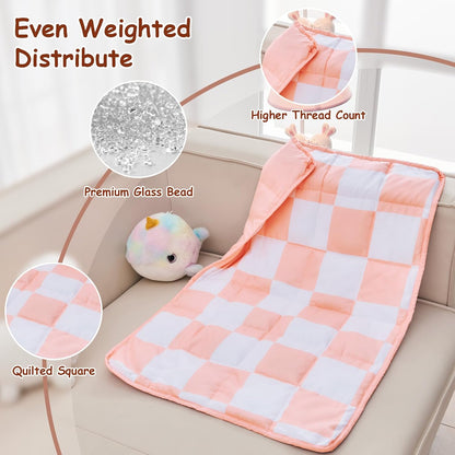 yescool Weighted Lap Pad 2 Pounds Weighted Lap Blanket, Space Plane Small Weighted Blanket, Weighted Throw Blanket Gifts for Travel Indoor Outdoor, 20"x30"