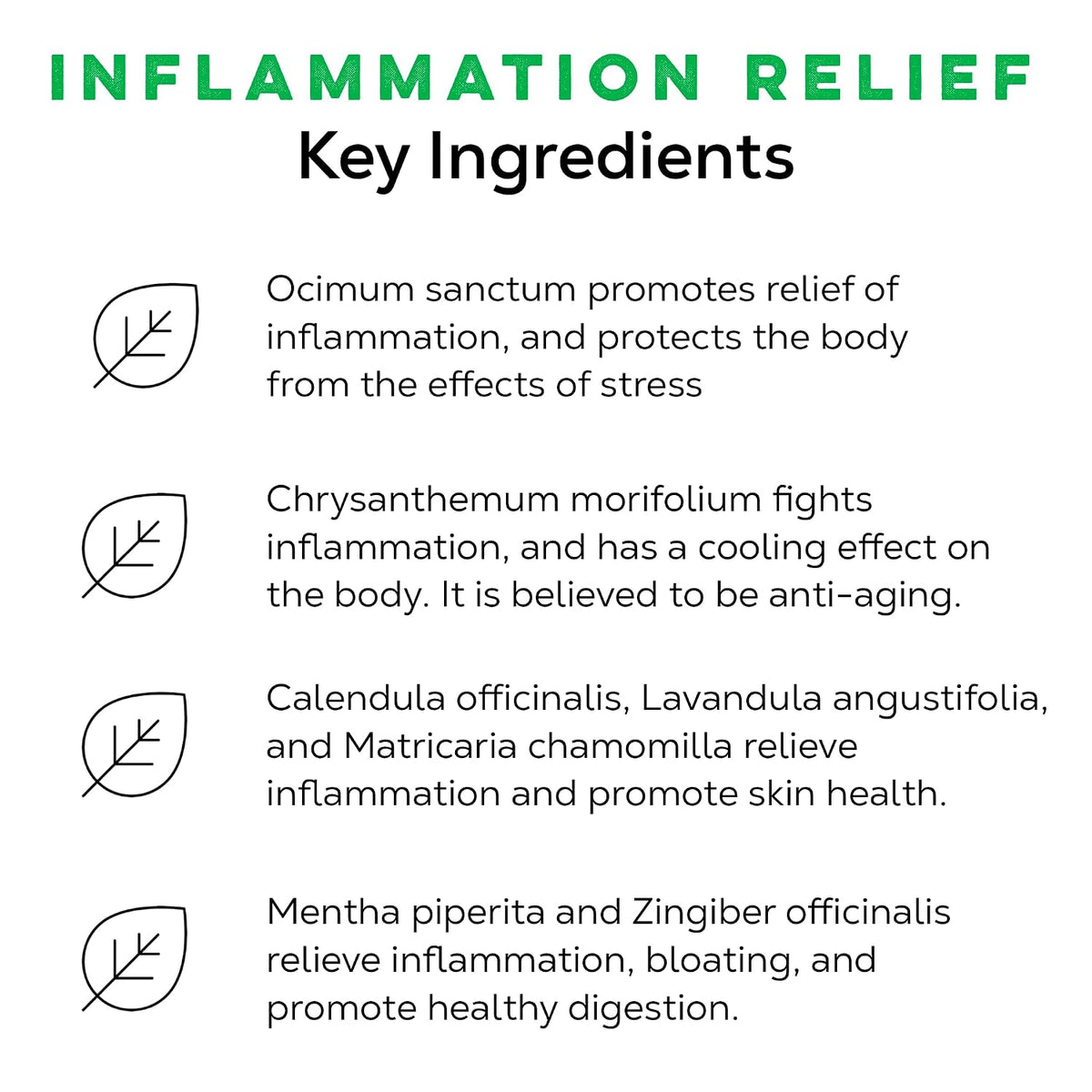 LOOSE LEAF Inflammation Relief Herbal Tea, Soothing Caffeine Free Organic Tea Blend for Stress and Inflammation