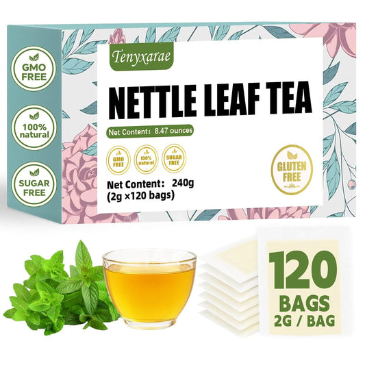 Nettle Leaf Tea Bags–120 Tea Bags (2g/Bag), Crafted with 100% Natural Nettle Leaves Caffeine-Free | Sugar-Free | Gluten-Free | Vegan | Eco-Friendly Tea Bags