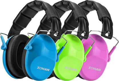 ZOHAN 032 Kids Noise Canceling Headphones - 25dB NRR Kids Ear Protection Earmuffs for School, Monster Jam, Fireworks, Travel, Air Show, Concert, Autism - Pink