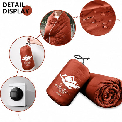 Mini Camping Blanket Lightweight Puffy Camp Blanket