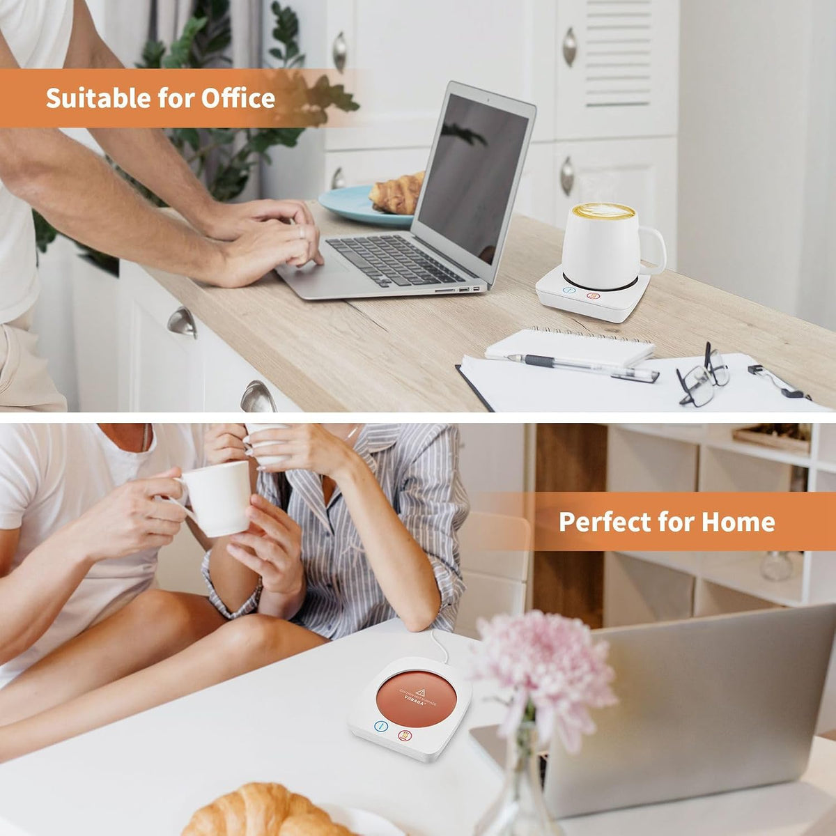 VOBAGA Mug Warmer& Coffee Mug Warmer for Office Desk