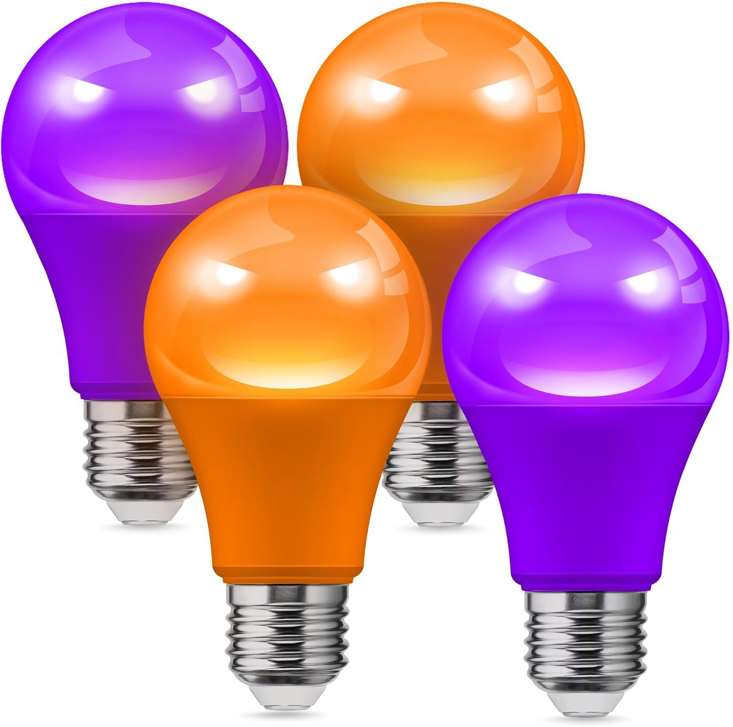 L LOHAS LED Sleep aid Amber Light Bulbs, Blue Light Blocking, A19 9W(60 Watt Equivalent) Dim Light Bulbs, 1800K Warm Light Bulb, E26 Base, 2 Pack