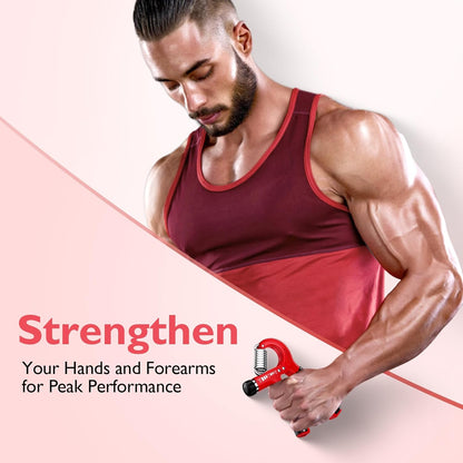 FitBeast Grip Strengthener Forearm Strengthener, Adjustable Hand Grip Strengthener for Strength Training & Rehabilitation, 10-132 lbs Resistance, Ideal for Athletes and Physical Therapy (1 Piece)