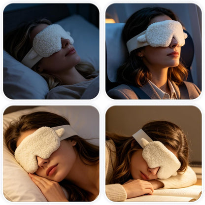 Sleep Mask 100% Mulberry Silk, Misty Blue