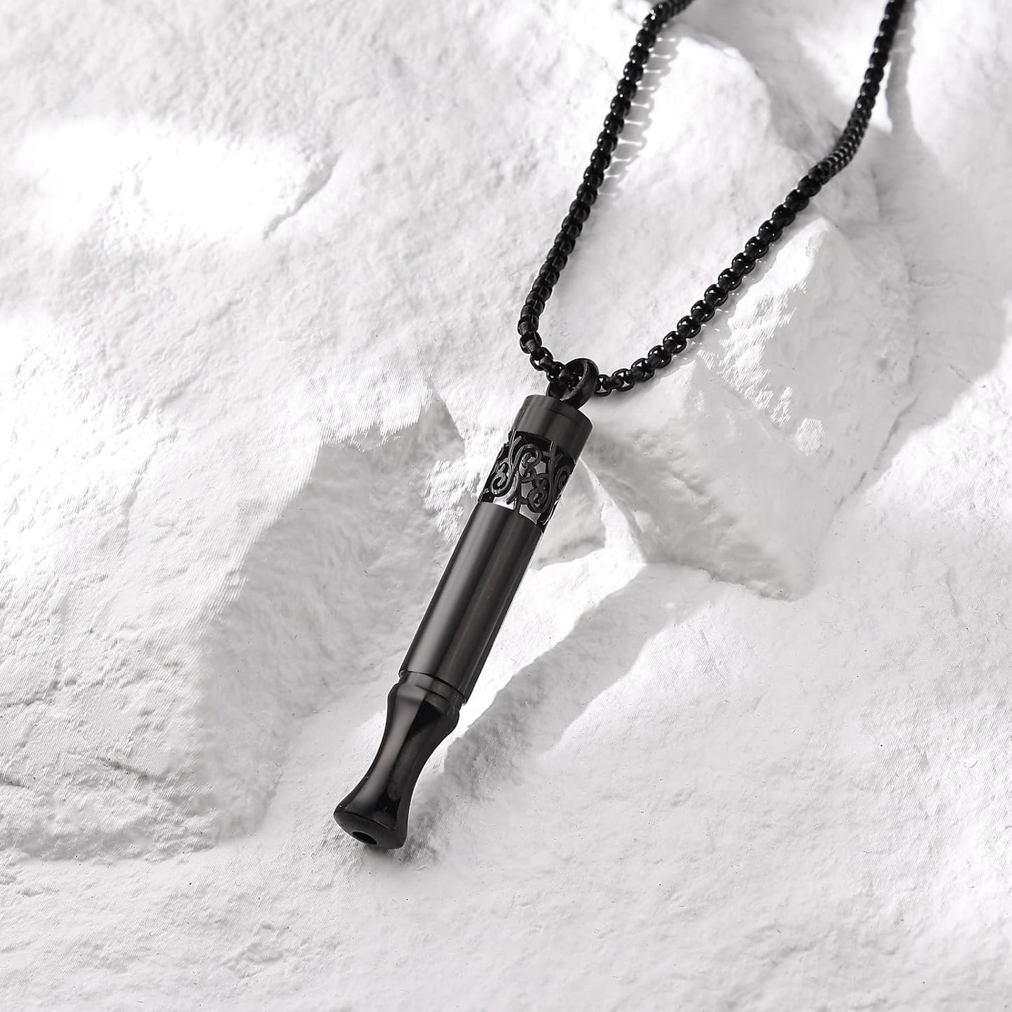 Anxiety Relief Pendant Mindfulness Breathing Necklace - Essential Oil Diffuser & Personal Inhaler Aromatherapy Necklaces for Women & Men (Rainbow)