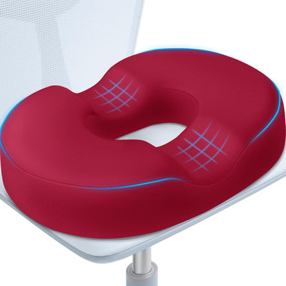 BlissTrends Donut Pillow Seat Cushion,Donut Chair Cushions for Postpartum Pregnancy & Hemorrhoids,Tailbone Pain Relief Cushion,Memory Foam Lifting Cushions for Office&Home Chairs (Black)