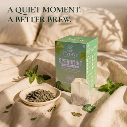 EVORA Spearmint Tea - 30 Double Chamber Bags of Dried Spearmint Tea Leaves