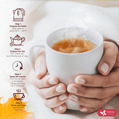 FreshDrinkUS, Premium Happy Throat Herbal Tea, 135 Count, Caffeine Free