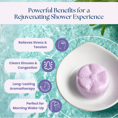 TLG Soothe Shower Steamers Aromatherapy 7 Pack – USA Made with Extra Menthol, Peppermint & Eucalyptus – Shower Bomb for Relaxation, Stress & Sinus Relief – Gift for Men & Women