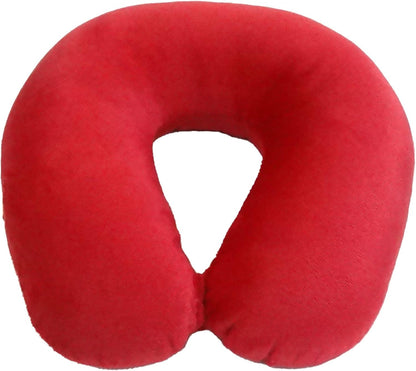 Wolf Essentials Adult Fleece Travel Neck Pillow for Airplane, Charcoal