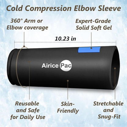 AiricePac Ice Pack for Back Pain Relief, Reusable Gel Lower Back Wrap, Cold Compress Therapy for Waist Lumbar Injuries, Sciatic Nerve, Herniated or Degenerative Disc, Coccyx, Tailbone Pain Blue