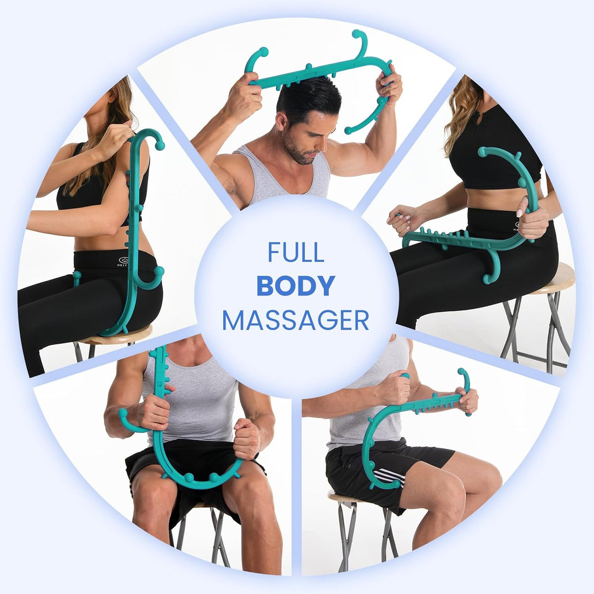 Ranarose Deep Tissue Back & Neck Massager for Body Muscle Pain Relief