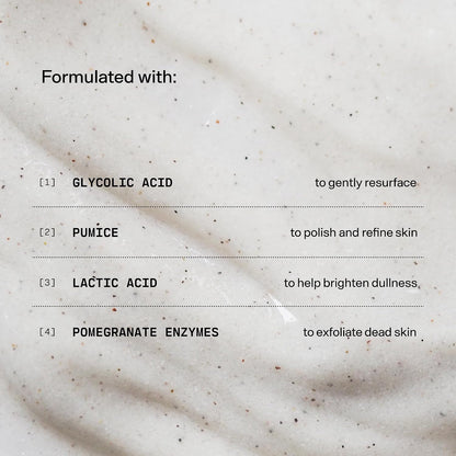 Versed Buff It Out AHA Exfoliating Body Scrub and Mask - Lactic Acid & Glycolic Acid Exfoliant - Microfine Pumice Body Exfoliator to Polish and Smooth Bumpy, Dry Skin - Vegan & Cruelty-Free (8 oz)