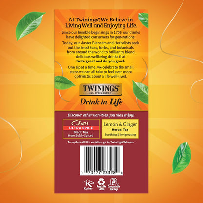 Twinings Tea Classics Collection Gift Box Variety Sampler, 48 Tea Bags (Pack of 1), Enjoy Hot or Iced, Includes Black, Herbal, Green, & Chai Teas