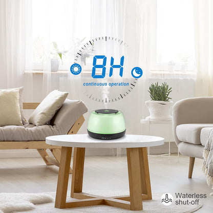 300ML Essential Oil Diffuser, Remote Control Ultrasonic Aromatherapy Oil Diffusers Cool Mist Humidifier, Waterless Auto-Off and 7 LED Light Colors for Bedroom, Yoga, SPA, Baby