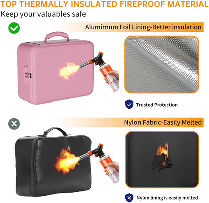 DocSafe 5200°F Fireproof Document Organizer Box with Lock, Heat Insulated