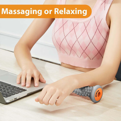 BESKAR Foot Massager Roller for Plantar Fasciitis Relief, Portable, Deep Tissue Muscle Massage, Foot Arch and Heel Pain, Reflexology Tool