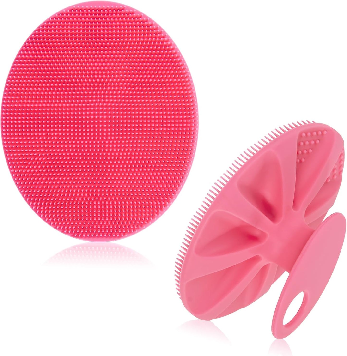 INNERNEED Soft Silicone Body Cleansing Brush Shower Scrubber, Gentle Exfoliating and Massage for All Kinds of Skin (Dark Green)