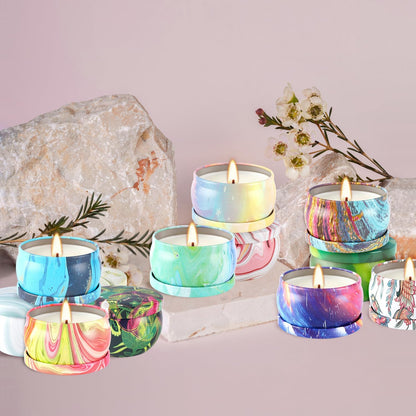 Onebird Set of 24 Scented Candle Gift Set,Natural Pure Soy Wax Aromatherapy Candles Essential Oils for Home and Women