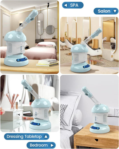 Facial Steamer, Ozone Nano Ionic Face Steamer for Deep Cleaning