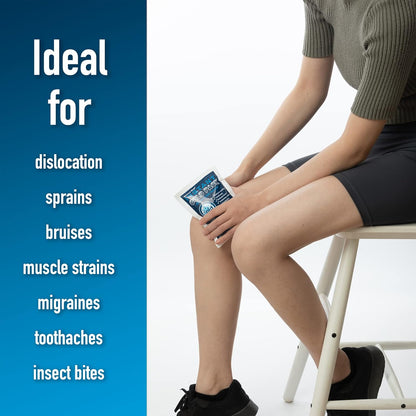 General Medi Instant Ice Cold Pack (4”x 5.5”) – 8 Packs Disposable Cold Therapy Ice Packs for Pain Relief, Swelling, Inflammation, Sprains, Toothache – for Athletes & Outdoor Activities