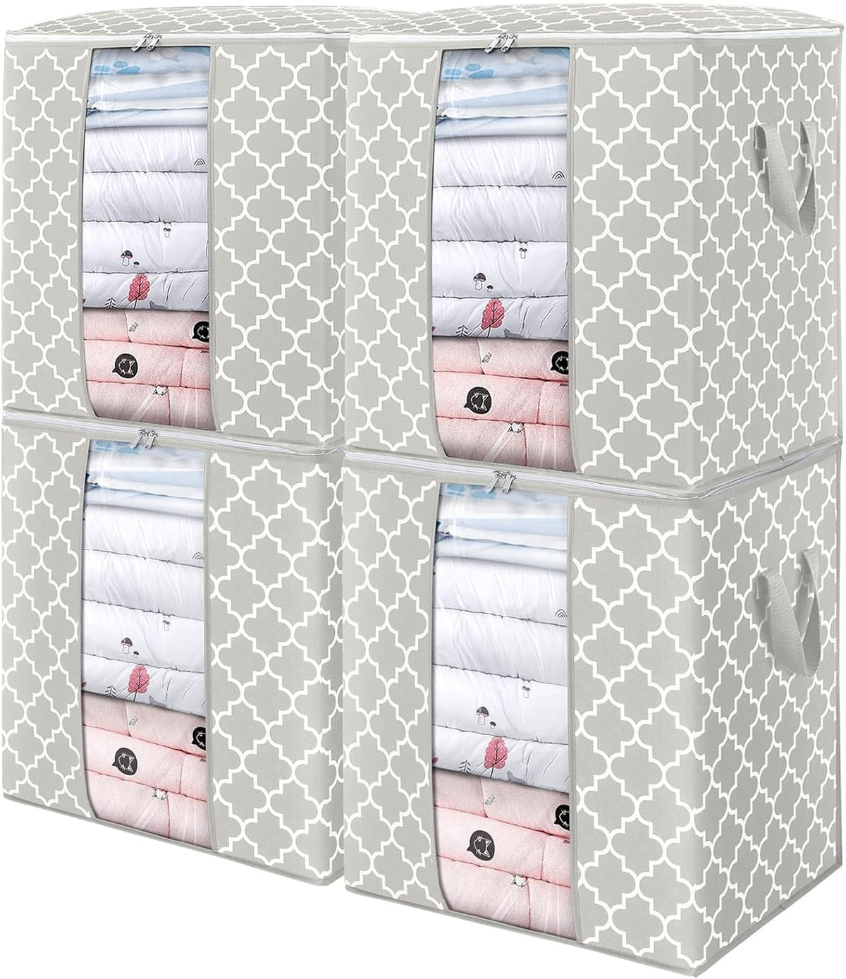 Storage Bags 3 Pack 100L Clothes Organization and Storage Containers