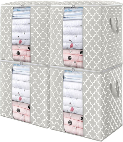 Storage Bags 3 Pack 100L Clothes Organization and Storage Containers
