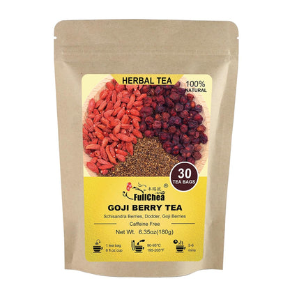 FullChea Goji Berry Tea, 30 Count X 6g, Premium Herbal Tea Combination