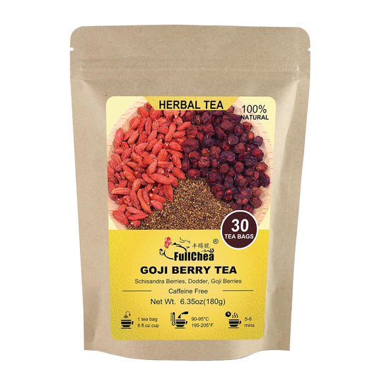 FullChea Goji Berry Tea, 30 Count X 6g, Premium Herbal Tea Combination