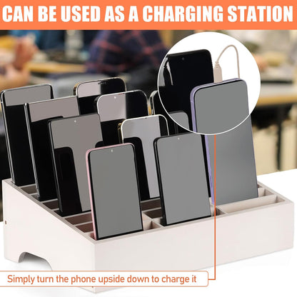 36 Slots Cell Phone Holder Classroom, Wooden Phone Lock Box