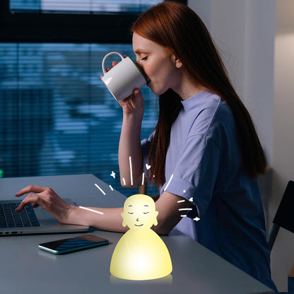 Breathing Lamp Guided Visual Meditation Tool for Mindfulness,Anxiety Relief&Calm Your Mind for Stress&Visual Relaxation and Restful Sleep,478 Seconds Breathing Rate Change 3 Colors,Gift for Kids