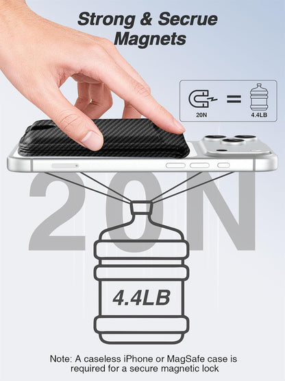 TopMade for MagSafe Wallet Works with Find My, Strongest Magnetic Wallet