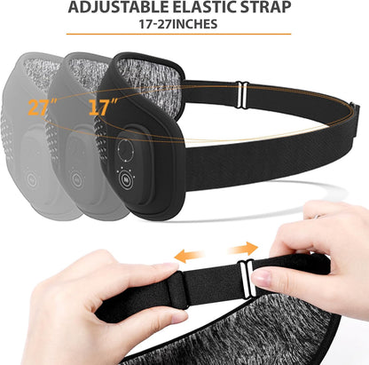 Cordless Heated Eye Mask - Removable Scent Pads, 1200mAh Rechargeable Heated Eye Masks for Dry Eyes,Cordless Eye Heating Pad for Stye Eye Treatment, Warm Compress for Eyes, Gifts for Men Women