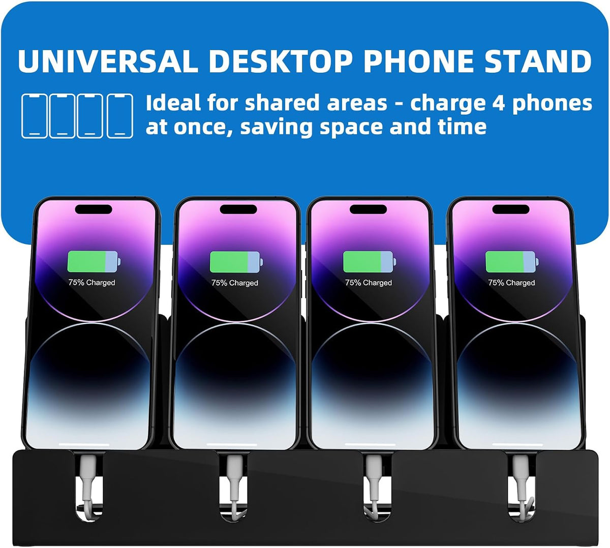 4 Phones Acrylic Multiple Cell Phone Stand
