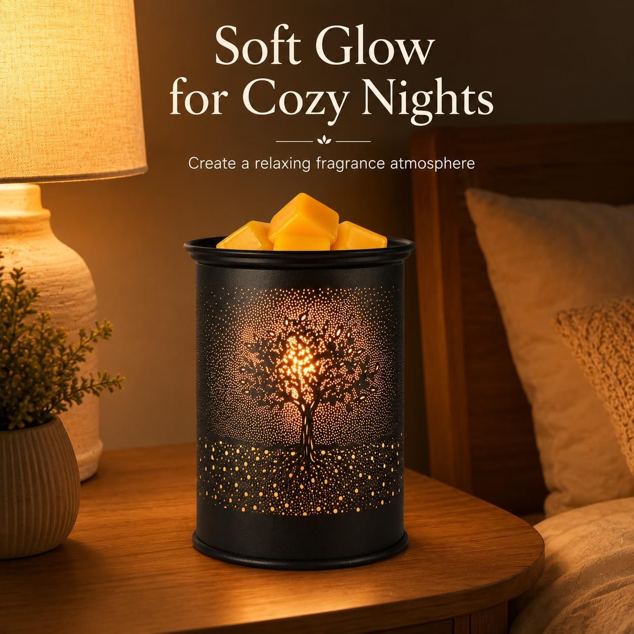 kobodon Wax Melt Warmer Metal Wax Warmer for Scented Wax Electric Fragrance Candle Oil Burner 2 in 1 Wax Melts as Gifts for Moms Grandma Women Girls(Sunflower)