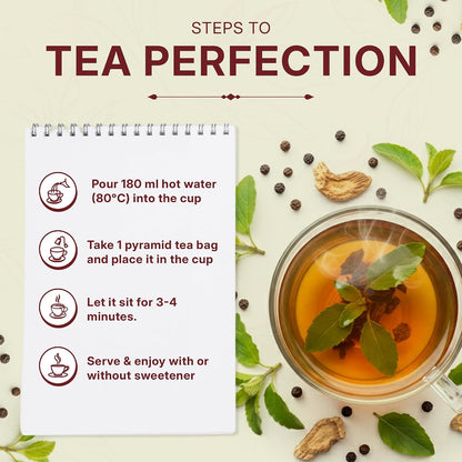 Tulsi Ashwagandha Green Tea 3.5oz, Natural Herbal Infusion, 50 Tea Bags