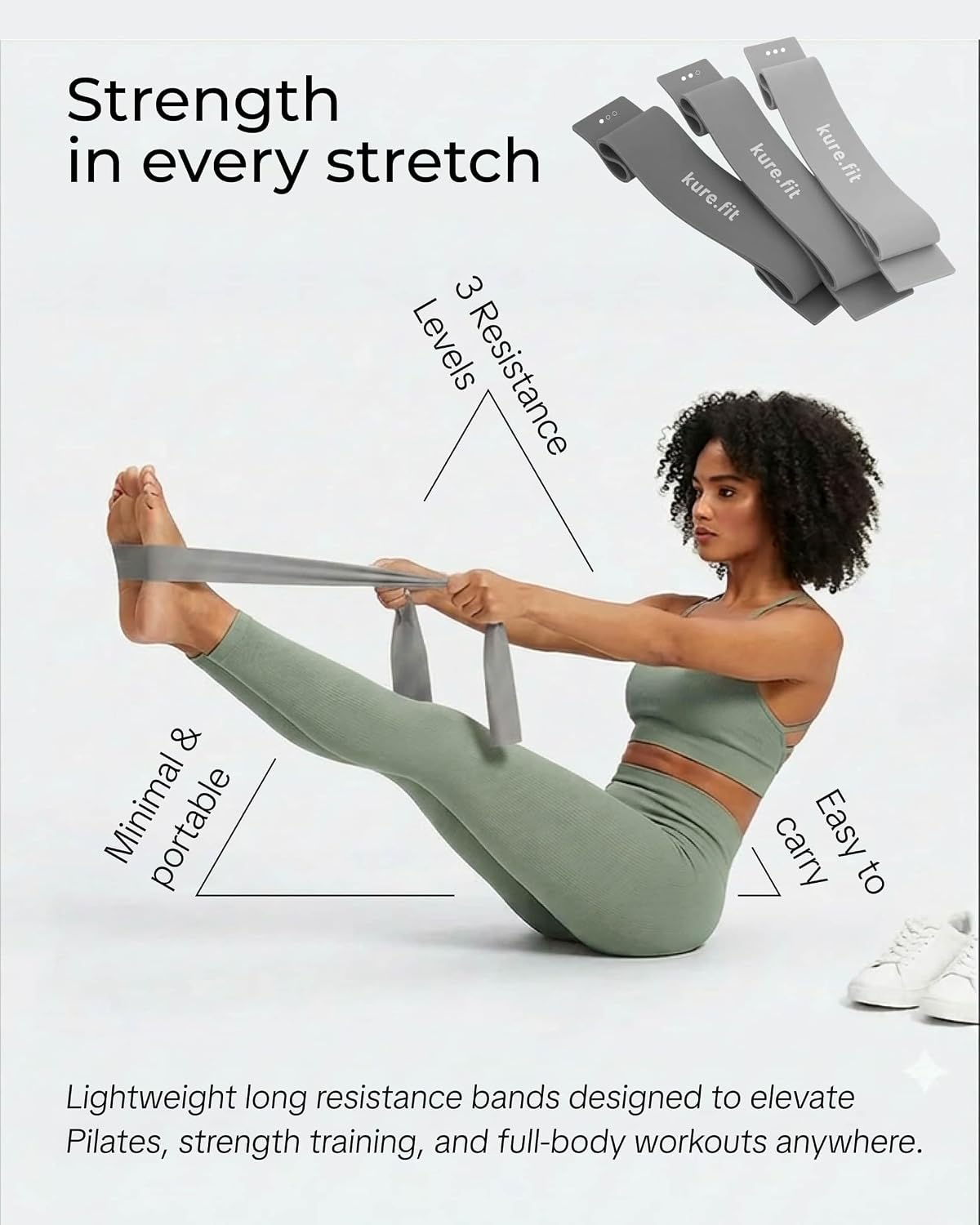 Pilates Kit | Pilates Equipment Set for Home Workouts | Accessories & Guide